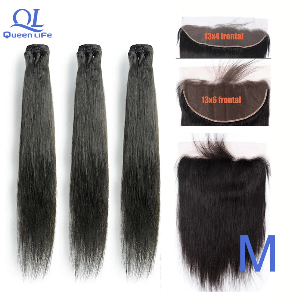 Queenlife 3 пряди прямые пряди для волос 8-30 34 36 38 дюймов Remy бразильские человеческие волосы
