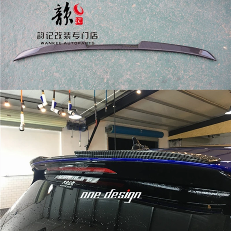Для VW MK7 спойлер на заднюю крышу из углеродного волокна крылья багажника для