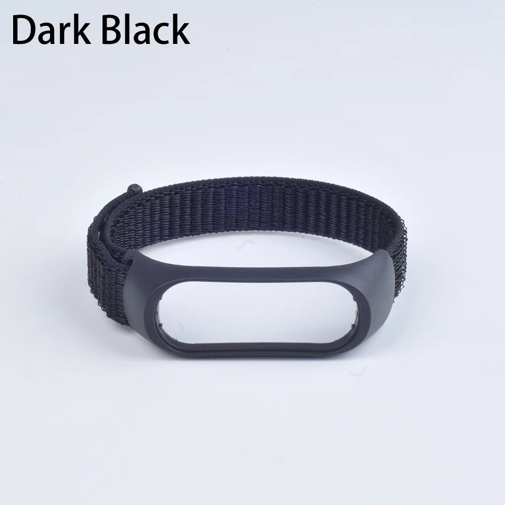 Dark Black Браслет mi Band 4, мягкий нейлоновый ремешок для Xiaomi mi, ремешок для браслета 4/3, ремешок для браслета mi Band 4 3, сменные смарт-Аксессуары - Цвет: Dark Black