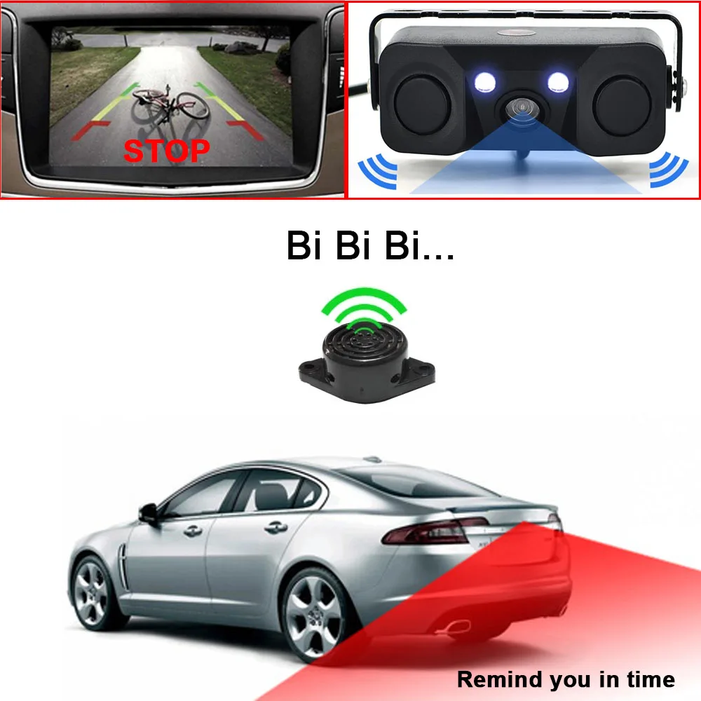 Автомобильная камера заднего вида ночного видения парковочная радар датчик