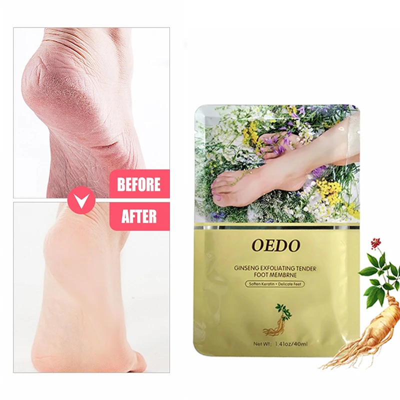 

1PC Feet Exfoliating Foot Masks Remove Dead Skin Heels Foot Mask For Foot Spa Pedicure Socks Exfoliation Scrub For Feet Mask