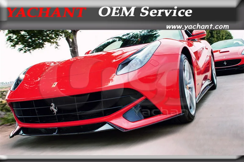 

Car-Styling Carbon Fiber Front Bumper Lip Splitter Fit For 2012-2015 F12 Berlinetta RZ Style Front Bumper Lip Splitter 3Pcs