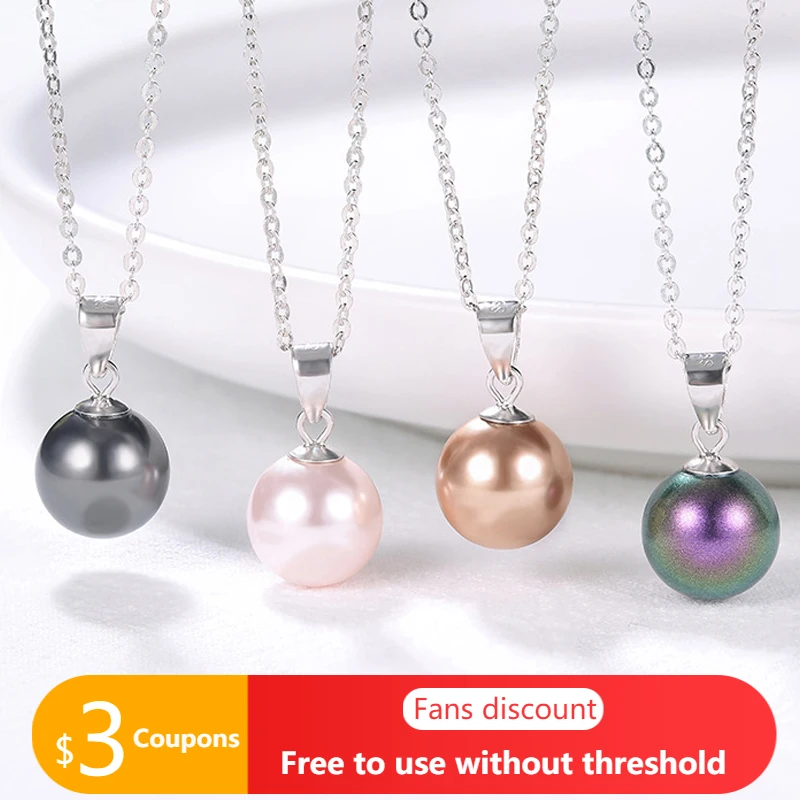 

Женское колье с натуральным жемчугом AGATA, простое ожерелье-чокер из серебра 2021 пробы с кулоном, Подарочная бижутерия для девушек и женщин, 925