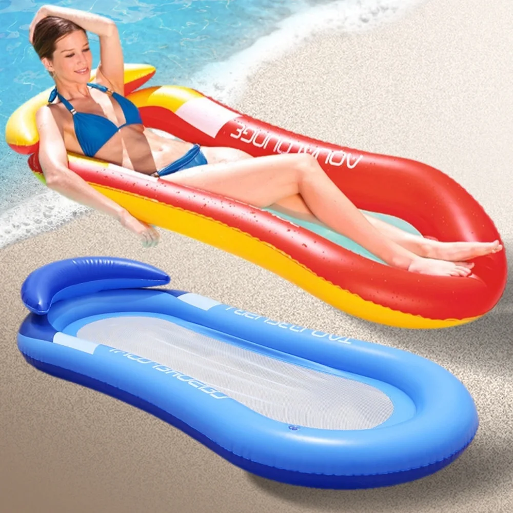 

Надувной гамак, складная кровать для пляжа, летний поплавок для бассейна, для взрослых