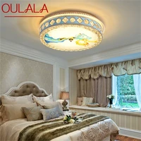 oulala modern ceiling light led creative crystal lamp fixtures home for bed room decoration