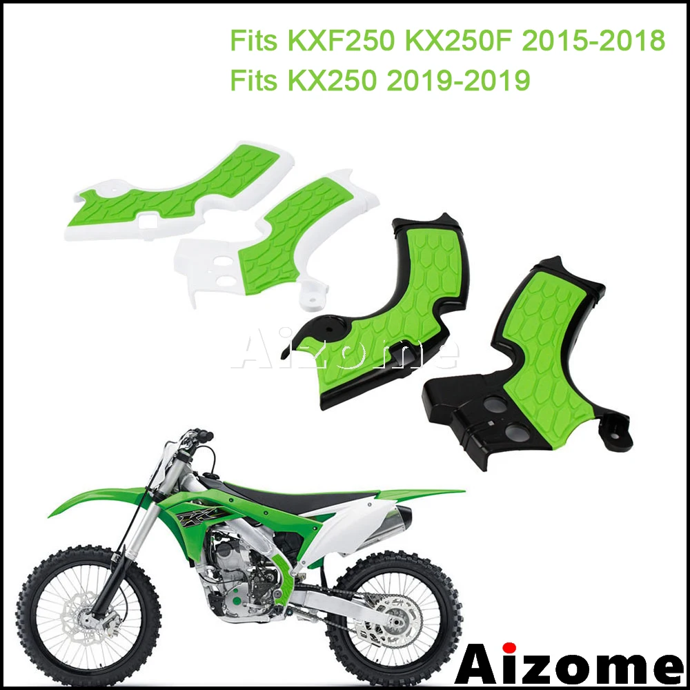 Защитные чехлы на Мотокросс для Kawasaki KXF250 KX250F KX250 KXF KX 250 зеленые защитные рамки