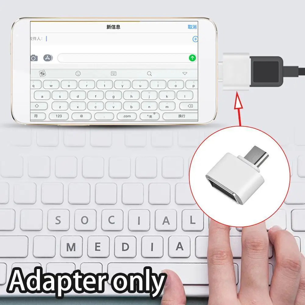 

OTG to Micro Adapter For Android Phone OTG Adapter Disk Card Head Phone Flat U Artifact Reader Mini V9C3