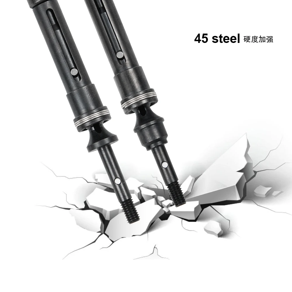 

AXSPEED CVD Steel Front & Rear Drive Shaft Assembly Heavy Duty For 1/10 Traxxas Slash 4x4 Stampede VXL 2WD 6851R 6851X 6852R