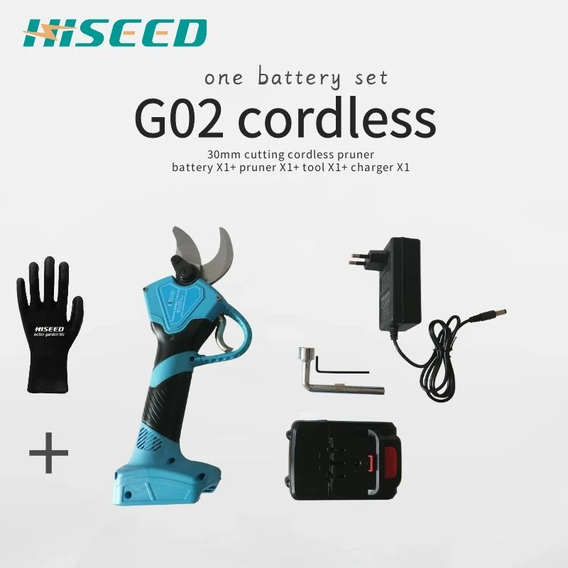 1 battery set Секатор садовый инструмент литиевая батарея беспроводные электрические секаторы рабочее напряжение DC21V ножницы - Цвет: 1 battery set
