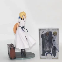 in stock anime fatestay night saber altria pendragon british travelogue 17 scale painted action figure model kids toys