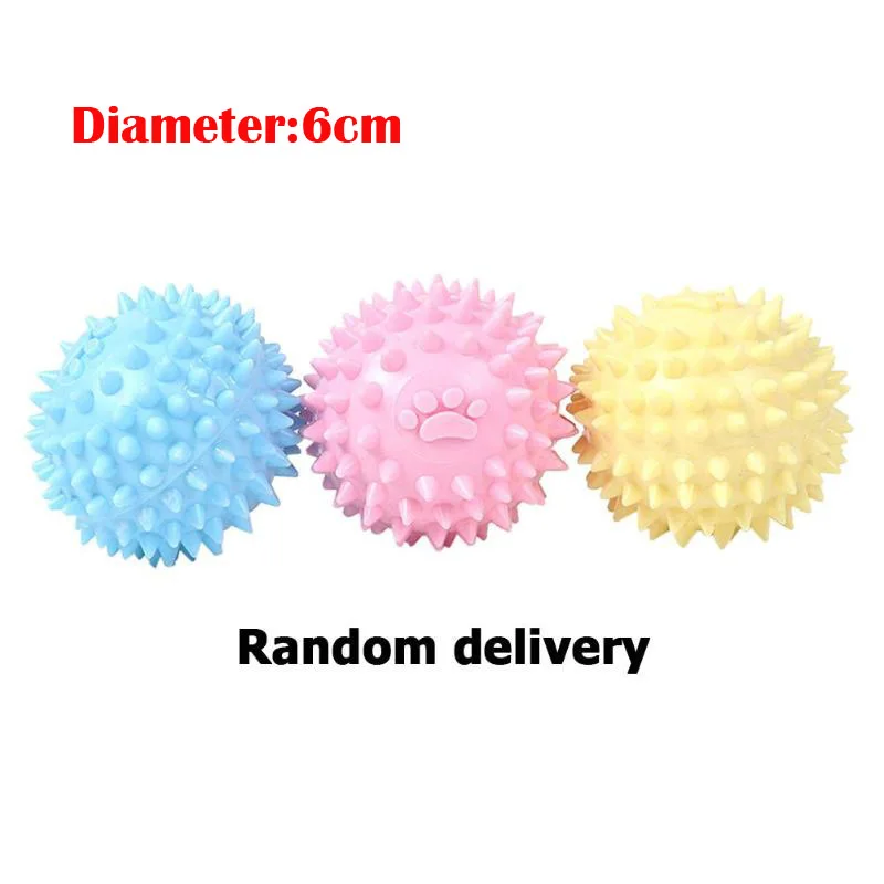 1pc random color 1 шт. игрушки для собак, шарики для жевания молярных зубов, игрушки для чистки домашних животных, жевательные игрушки, жевательные игрушки для щенков, инструменты для домашних животных - Цвет: 1pc random color