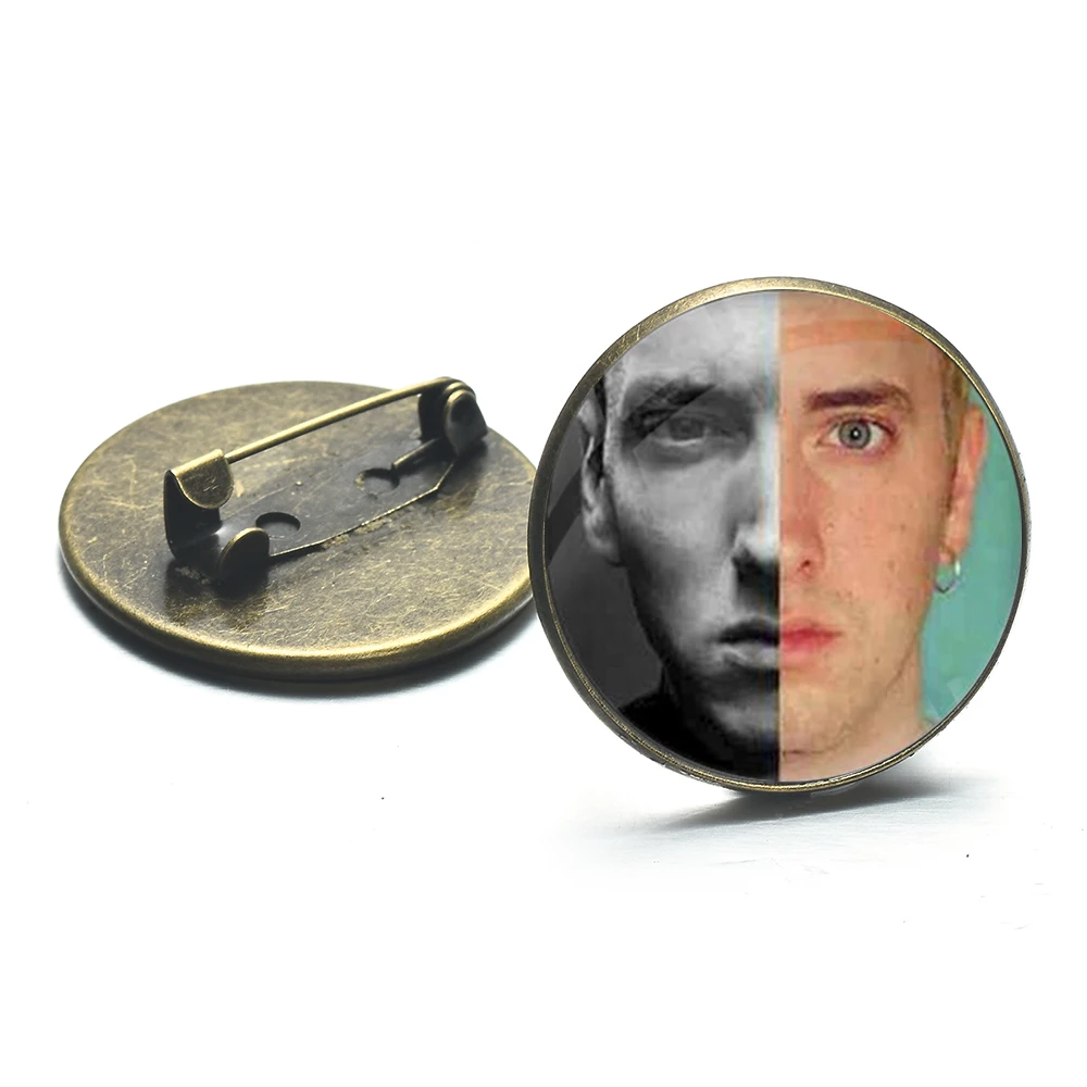 Модная брошь музыкант Эминем булавка для мужчин женщин хип-хоп рэп певец панк
