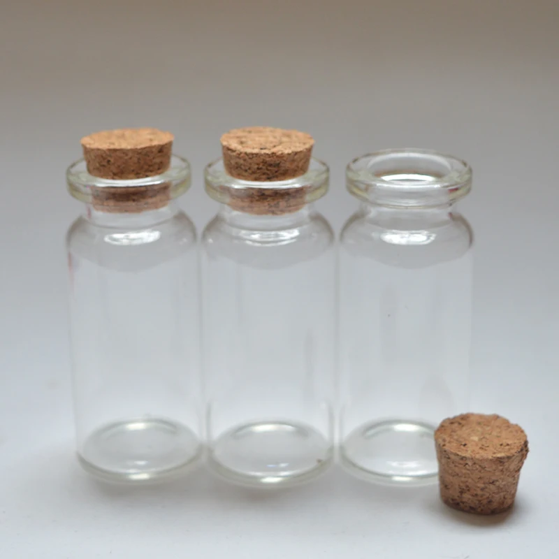 10pcs Mini Glass Bottles 50x22mm Vials Charms Pendants Clear Transparent Cork Crafts DIY Home Decoration | Красота и здоровье