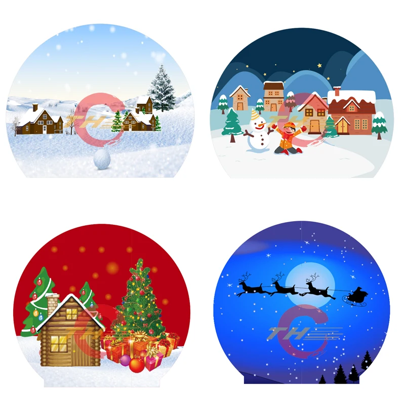 Бесплатная доставка по воздуху! Надувные пользовательские фото снежный глобус