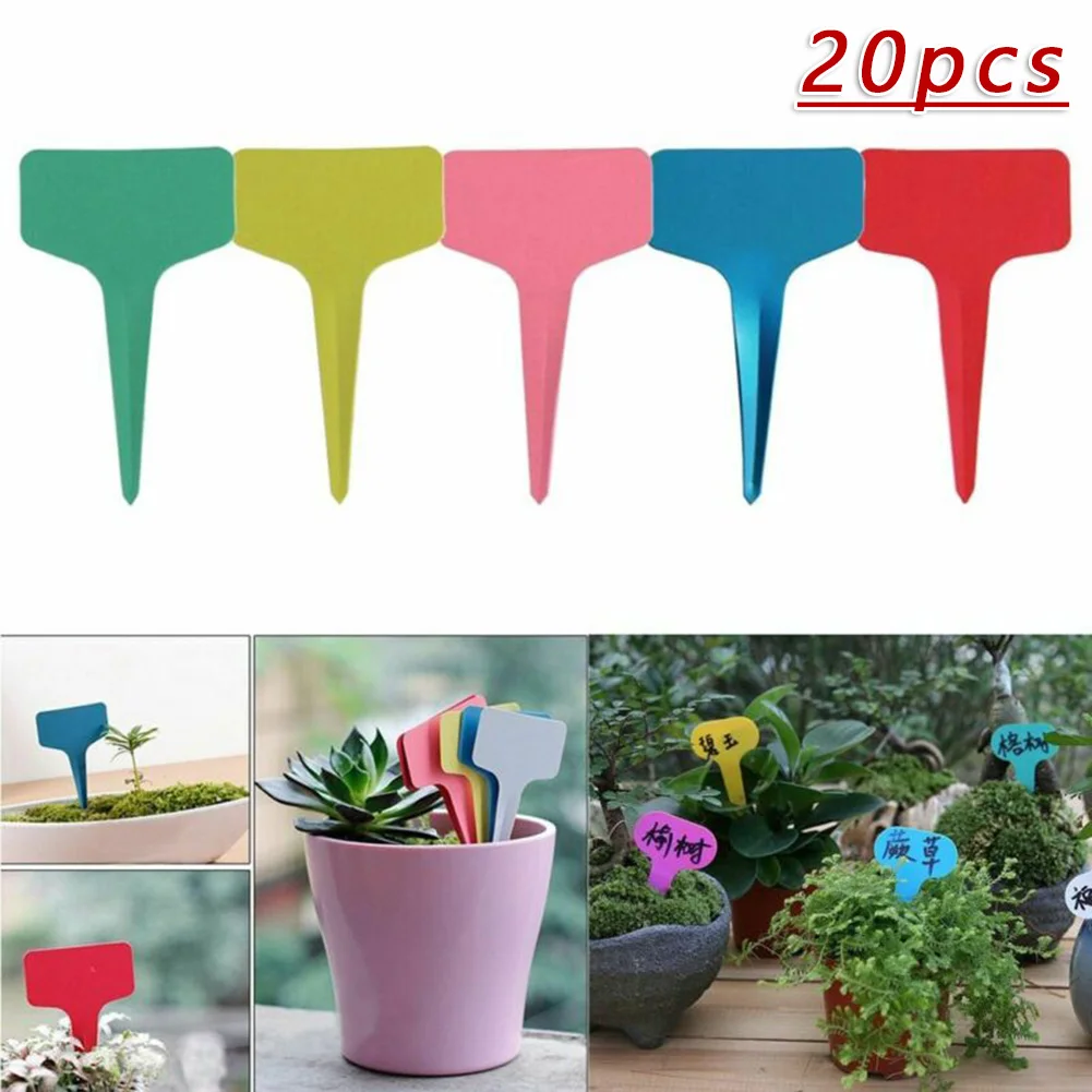 20 шт Пластиковые садовые этикетки сельскохозяйственный растительный цветок