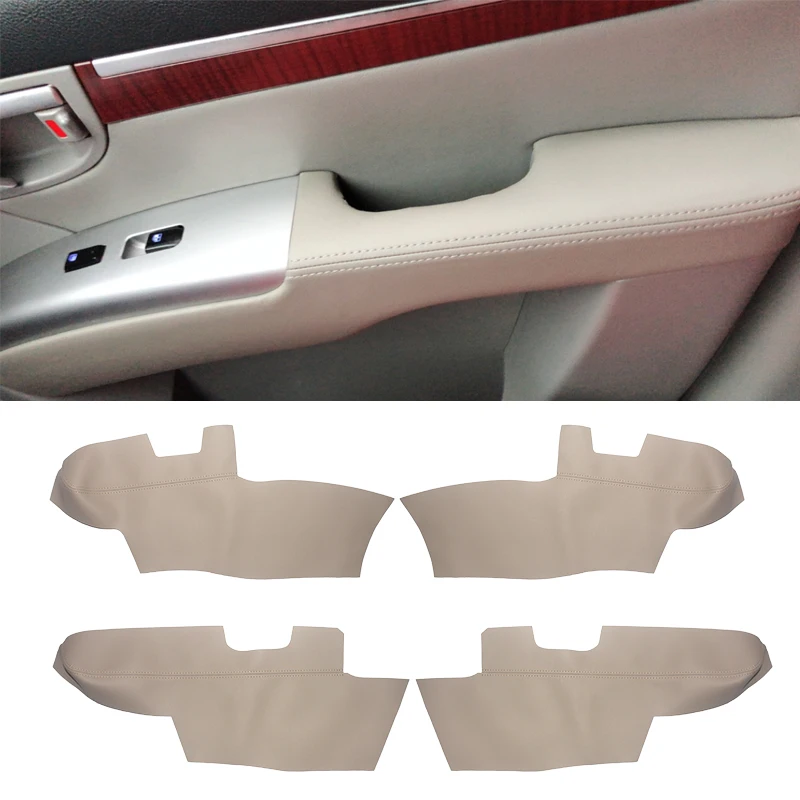 For Hyundai Santa Fe 2006 2007 2008 2009 2010 2011 2012 Car Door Armrest Panel Microfiber Leather Cover Protective Trim