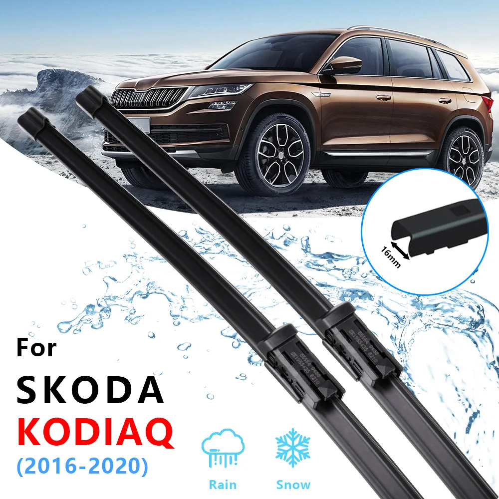 

Стеклоочистители переднего ветрового стекла 2 шт. для Skoda Kodiaq 2016-2020 автомобильные стеклоочистители 26 "21" автомобильные аксессуары