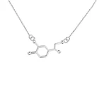 Ожерелье с норэпинефрином, с натуральными камнями, молекулярное блаженство, химическая структура, очаровательное кольцо для прыжков
