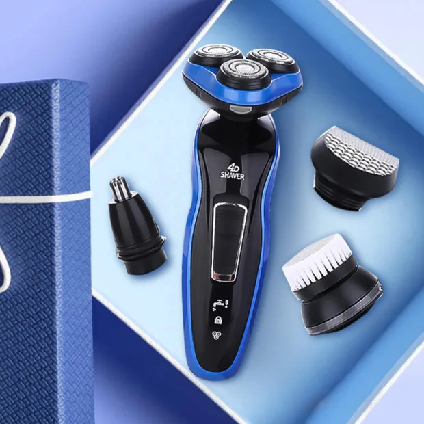 4 в 1 Мужской электробритва для всего тела моющийся станок бритья перезаряжаемый