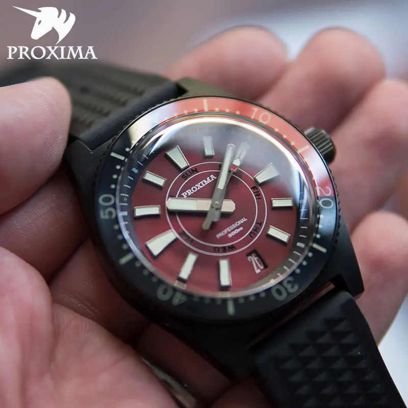 

Proxima 2021 Men's Watch Luxury Diver Business Sapphire Crystal Stainless Steel Men's Automatic Mechanical Watch Diver Classic