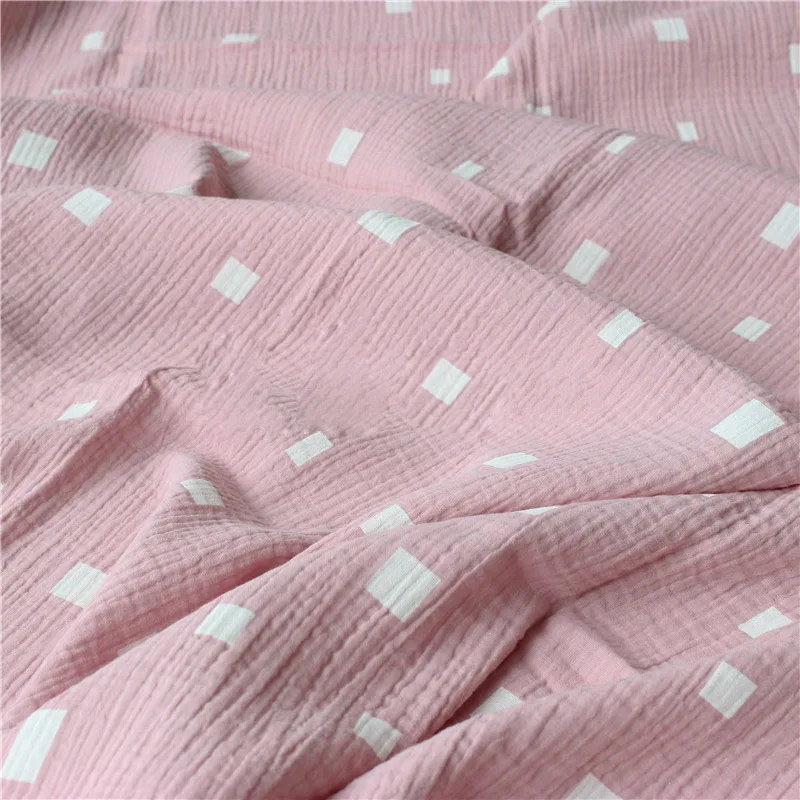 100% хлопок креп ткань чистый марлевая сделай сам стеганое шитье одежда для сна