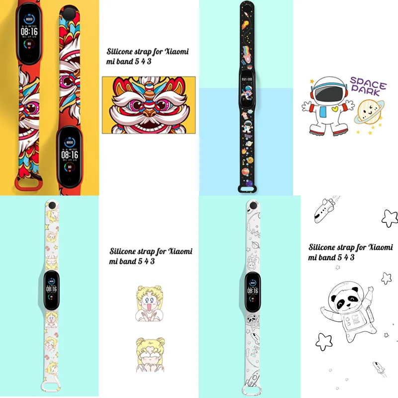 

Silicone Strap For Xiaomi Mi Band 6 5 4 3 Amazfit band 5 Mi Band 5/6/4/3 Wristband for mi band 4 Smart Watch Replacement Strap