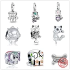 Бусина-Шарм Медведь из серебра 925 пробы для браслетов