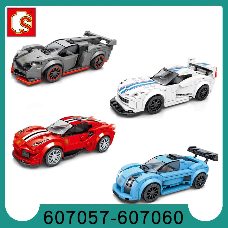 

607053 Famous Cars Series Racing Building Blocks Children's Educational Assembling Toys