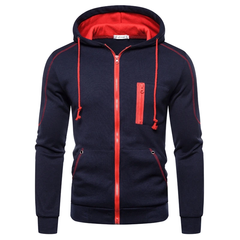 Повседневные мужские толстовки однотонный пуловер Мужская Уличная уличная