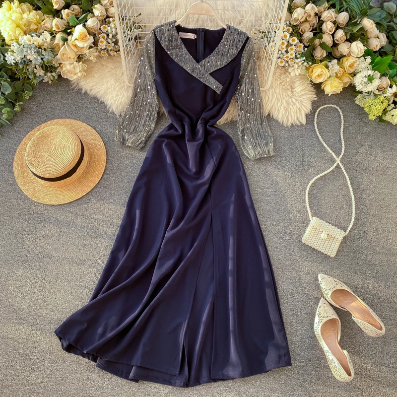 2020 весенне летние корейские модные женские элегантные вечерние платья с