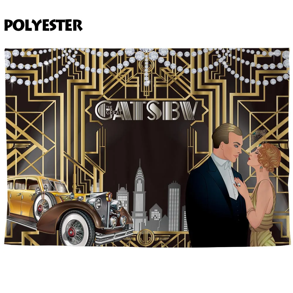 Фон Funnytree для фотостудии большой Гэтсби Блестящий Алмазный фон вечерние НКИ