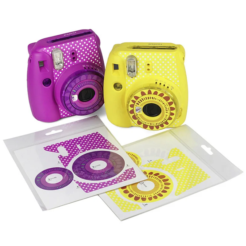 Fujifilm Instax Mini 8 наклейки на камеру персональная Мода Подсолнечник пастеры украшения Защита камеры аксессуары