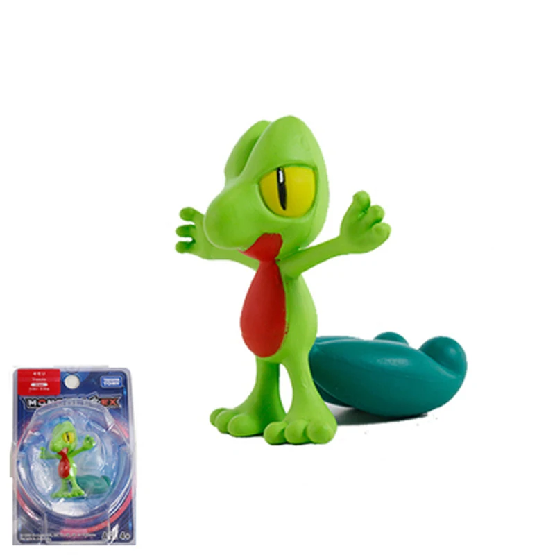 12 treecko Takara Tomy подлинный Покемон чармандер белка Mimikyu Raichu Mudkip Oshawott Пикачу snorlax 4 см коллекция игрушка фигурка подарки - Цвет: 12 treecko