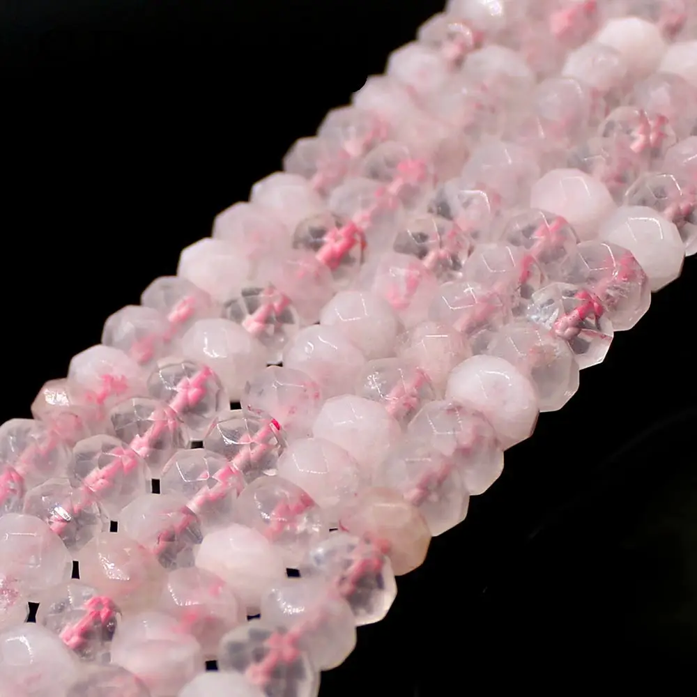 Бесплатная доставка 5x8 мм граненая форма Рондель с натуральными драгоценными