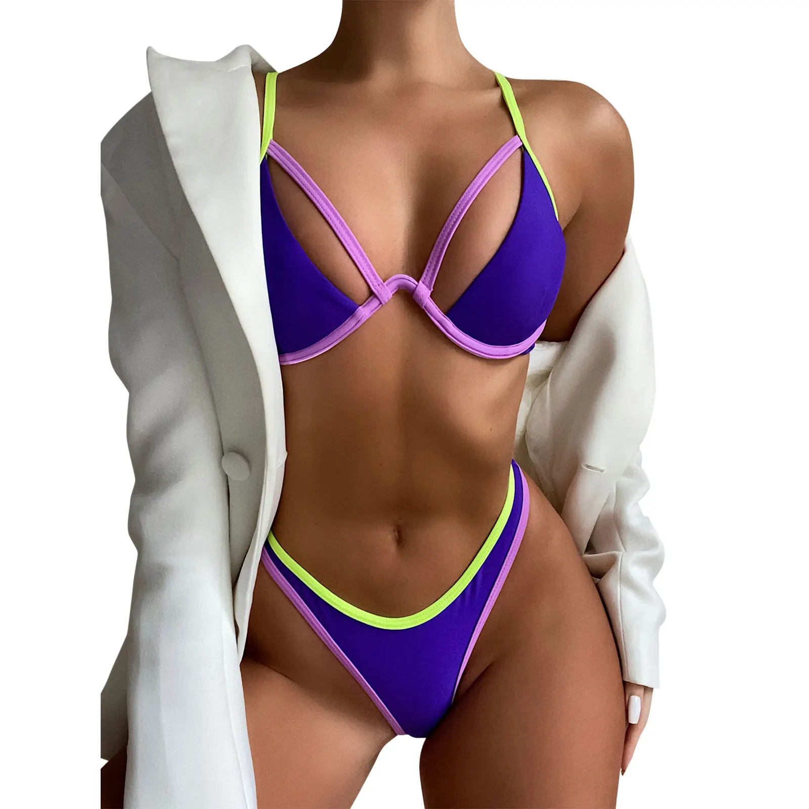 

Hirigin Underwire Sexy Thong Biquini Women Swimming Suit Summer New Push Up Padded Swimwear Bikini Set Women Bathing Suit