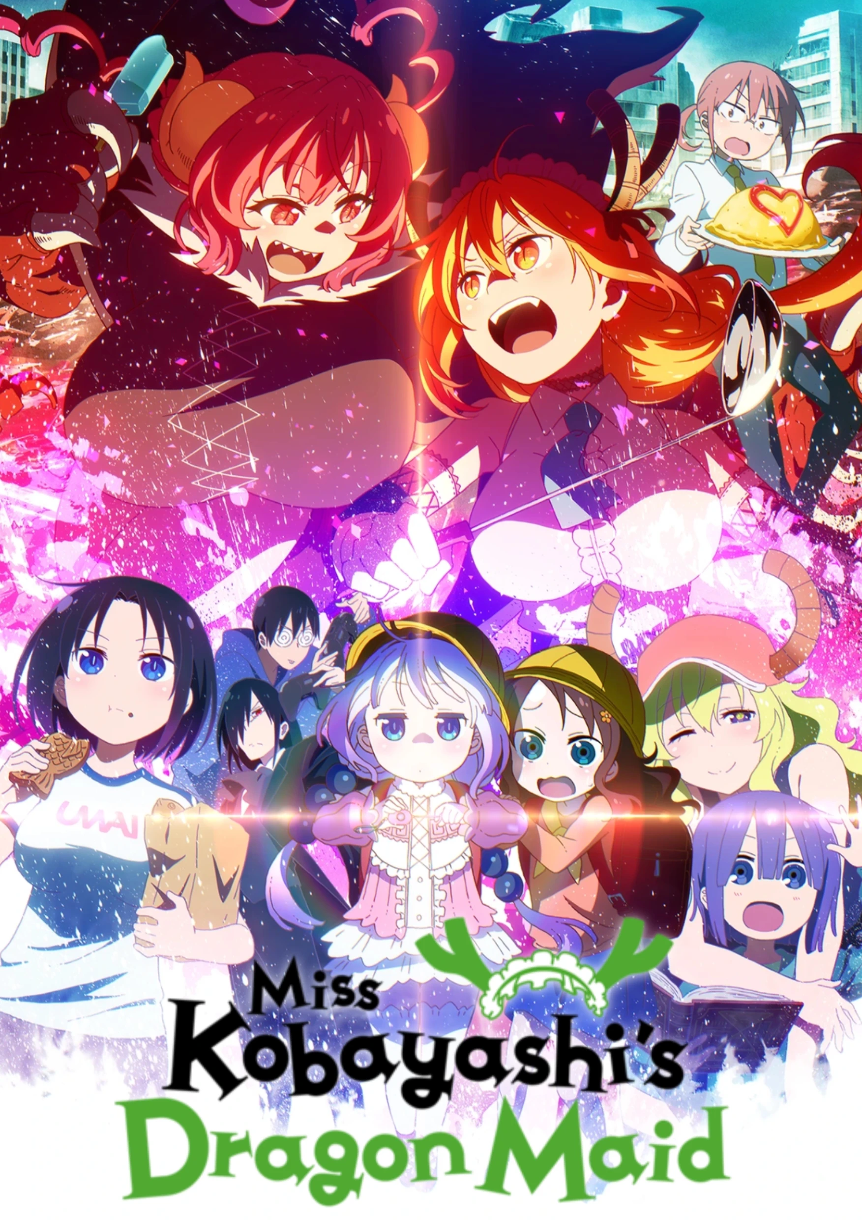 Постер японского аниме Kobayashi-san Chi no Maid Dragon TV Series декоративная настенная живопись