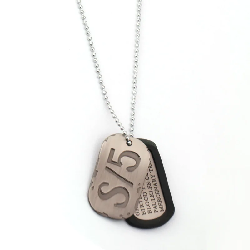 Аниме GANGSTA Николас Браун Военная Карта Ожерелье Подвеска собака бирка