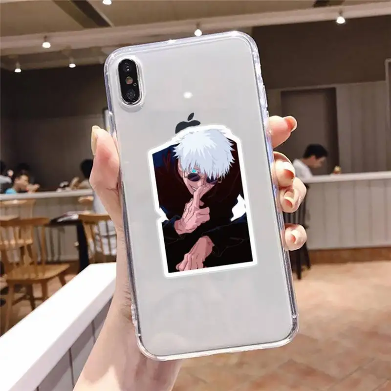 

Hot Anime Jujutsu Kaisen Phone Cases Transparent soft For iphone 5 5s 5c se 6 6s 7 8 11 12 plus mini x xs xr pro max