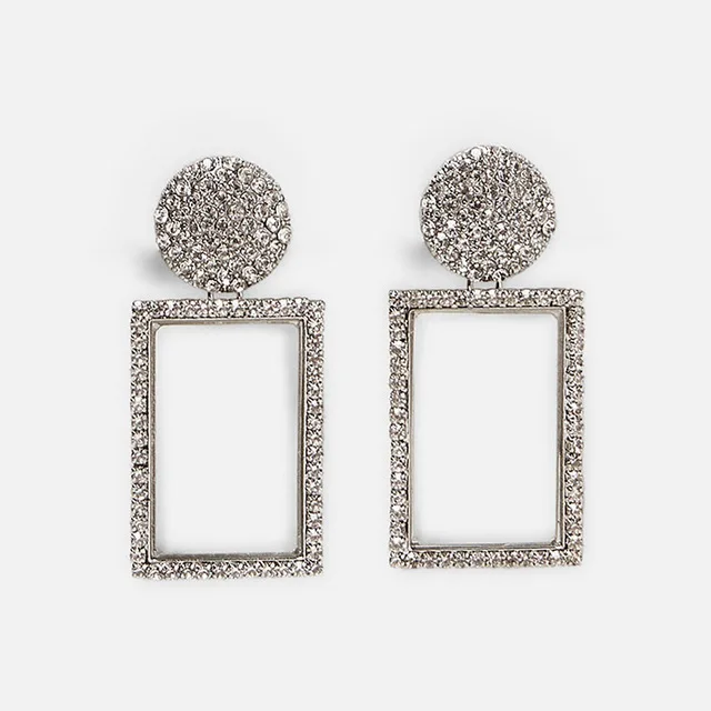 Женские серьги-капельки JUST FEEL модные элегантные серьги из полимерного камня для