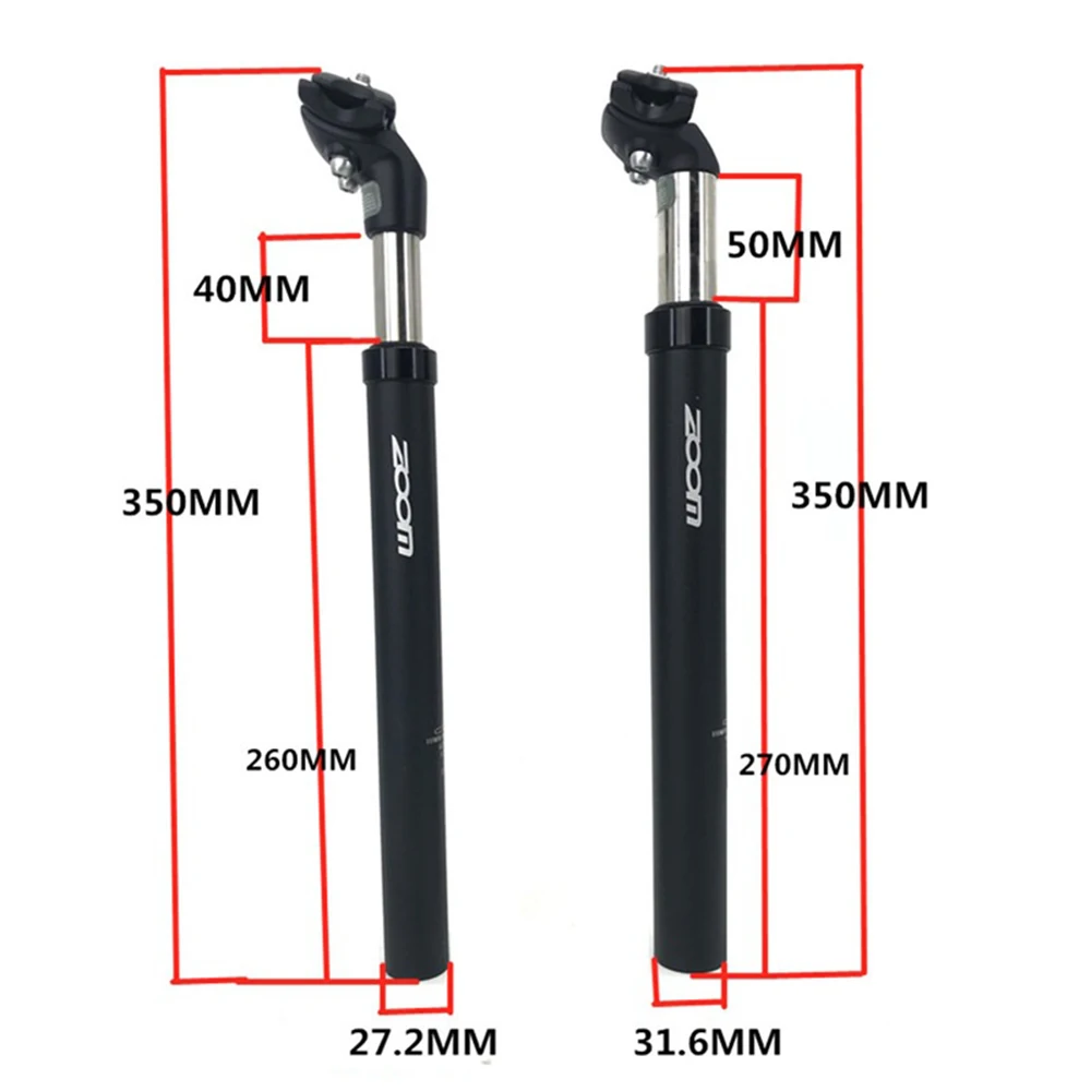 

ZOOM MTB DH Suspension Seatpost Shock Absorber Damping Alu Mountain Bike Bicycle Seat Post 27.2 28.6 30.1 30.4 30.9 31.6 33.9mm