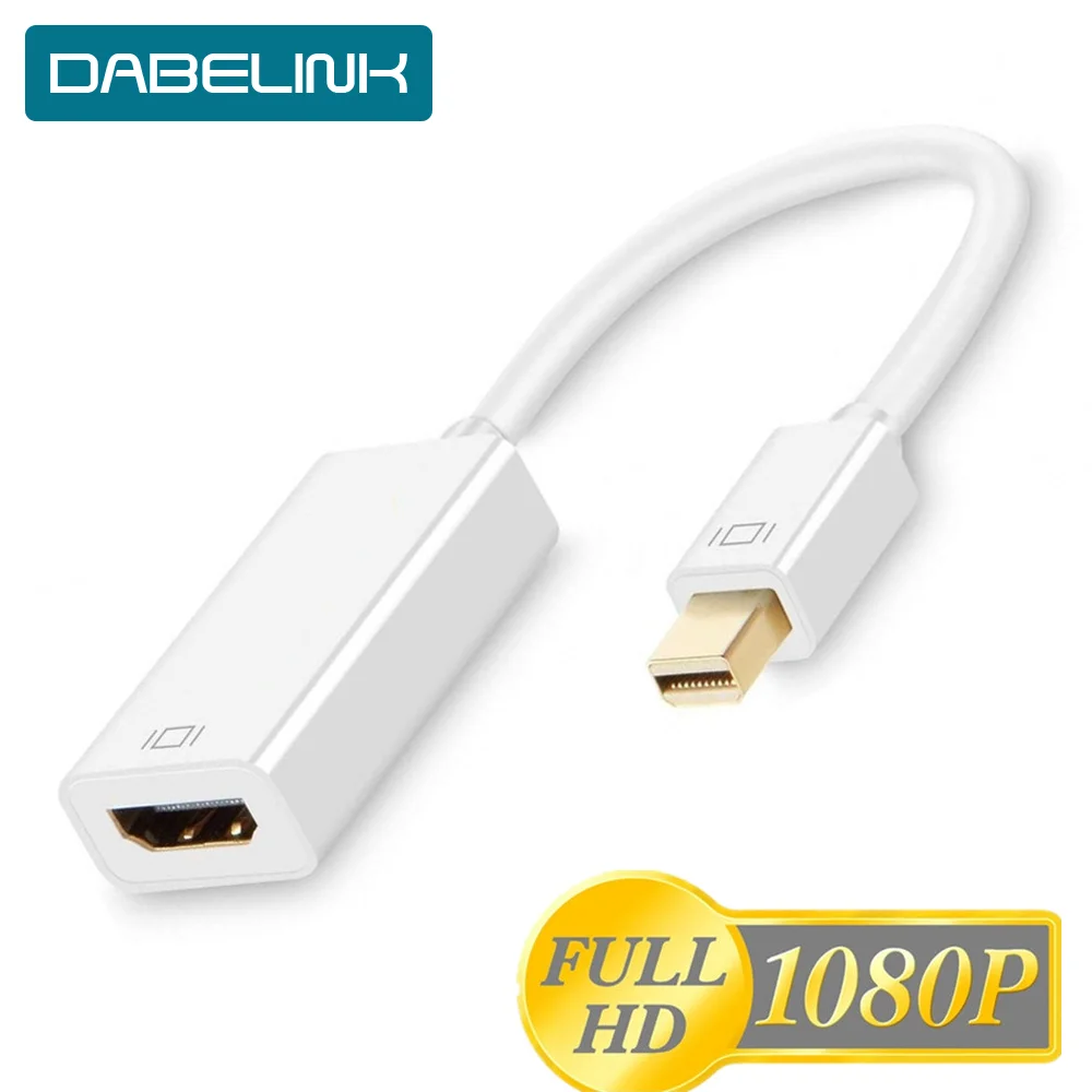 Переходник с Mini DP на HDMI совместимый кабель конвертер адаптер порт дисплея для Apple
