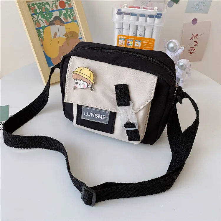 

Fashionable Multi-color Letters Decorate Women's Handbags Multi-functional Stitching All-match Crossbody Tote Bag for Students