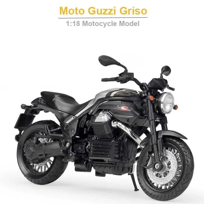 

Коллекция 1/18 года, модель мотоцикла Moto Guzzi Griso из сплава под давлением, игрушка, мини-мотоцикл из сплава, игрушки для детей, рождественские по...