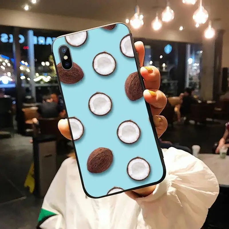 

Summer beach fruit coconut Phone Case for iPhone 11 12 mini pro XS MAX 8 7 6 6S Plus X 5S SE 2020 XR shell