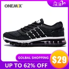 Мужская Спортивная обувь ONEMIX с воздушной подушкой, черная Дорожная Спортивная обувь для мужчин, удобная прогулочная обувь, бесплатная доставка