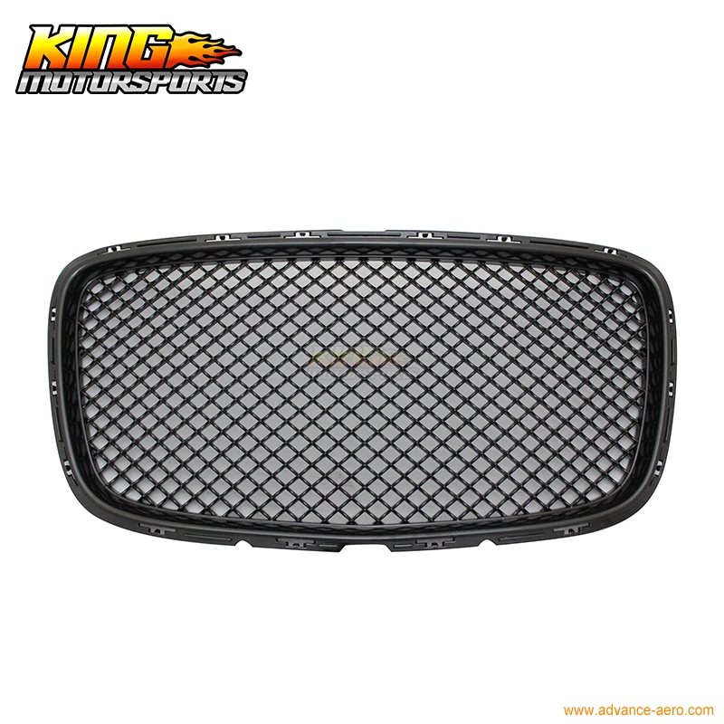 Подходит для 15 16 17 Chrysler 300 300C Bentley Стиль передняя Верхняя решетка гриль-черный США