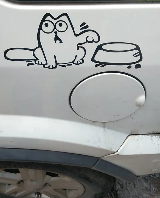 1 шт. забавная виниловая наклейка на автомобиль стену ноутбука топливный бак