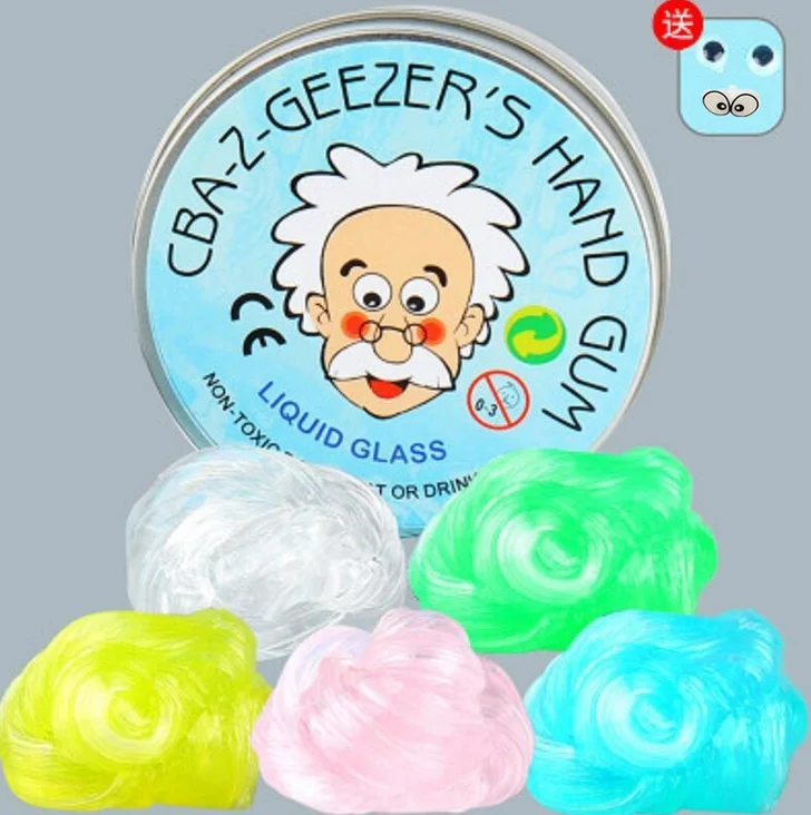 Intelligent Creative Hand Gum Transparent Bounce Plasticine Slime Light Clay Adults Decompression Mud Educational Toys Kids Gift | Игрушки и