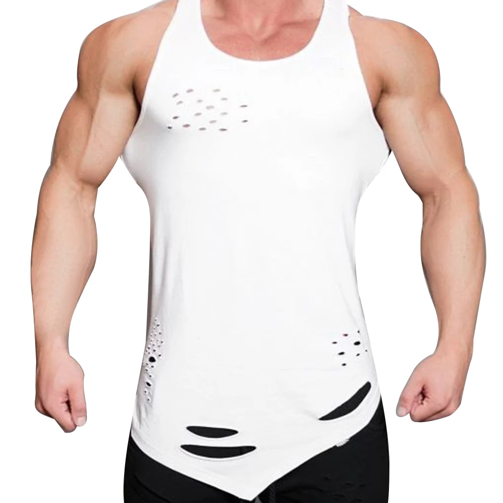 Майка мужская летняя без рукавов топ для бодибилдинга спортивный жилет