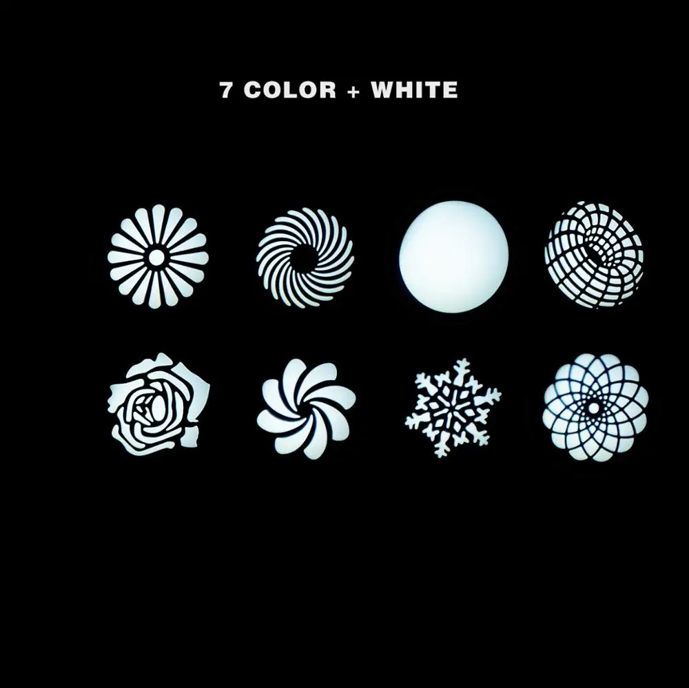 DMX Освещение 60 Вт движущийся встроенный узор движущаяся голова Тройная Призма